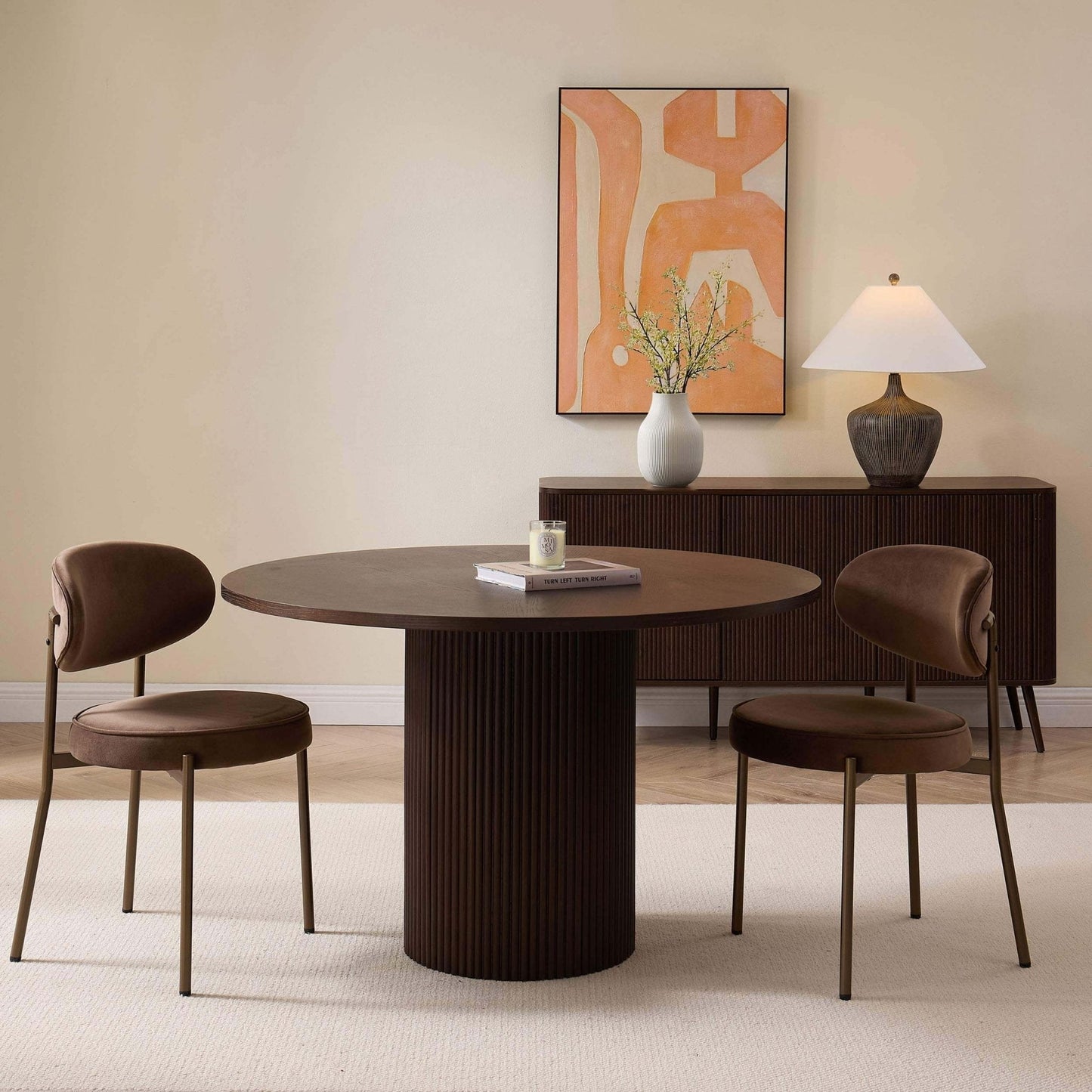 Dusk Mia Dining Chair in Matte Velvet